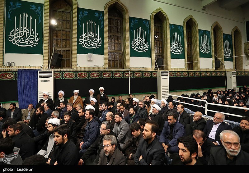 مراسم عزاداری شهادت حضرت فاطمه زهرا(س) در حسینیه امام خمینی با حضور رهبر معظم انقلاب
