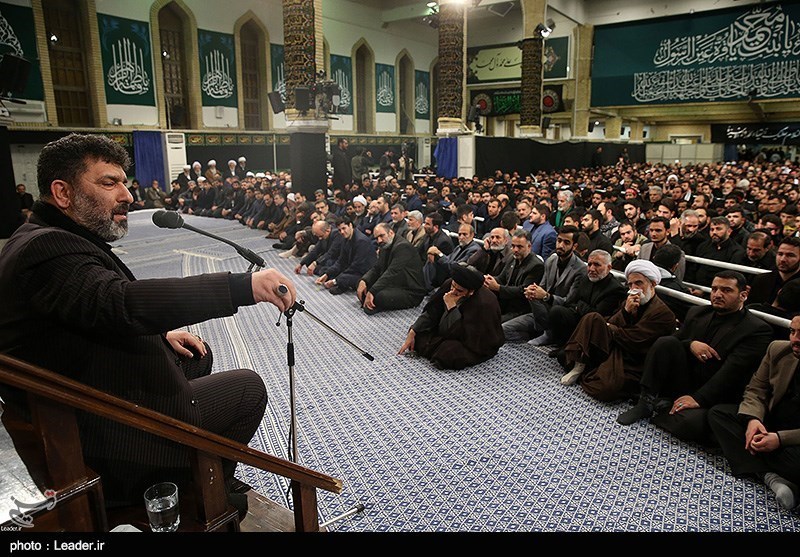 مراسم عزاداری شهادت حضرت فاطمه زهرا(س) در حسینیه امام خمینی با حضور رهبر معظم انقلاب