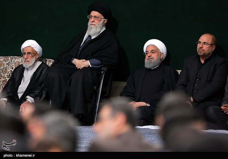 مراسم عزاداری شهادت حضرت فاطمه زهرا(س) در حسینیه امام خمینی با حضور رهبر معظم انقلاب