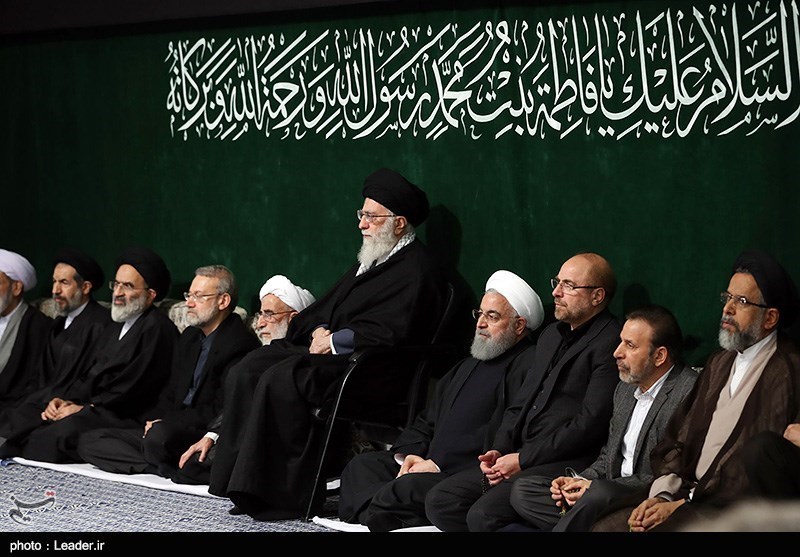 مراسم عزاداری شهادت حضرت فاطمه زهرا(س) در حسینیه امام خمینی با حضور رهبر معظم انقلاب