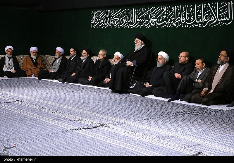 مراسم عزاداری شهادت حضرت فاطمه زهرا(س) در حسینیه امام خمینی با حضور رهبر معظم انقلاب