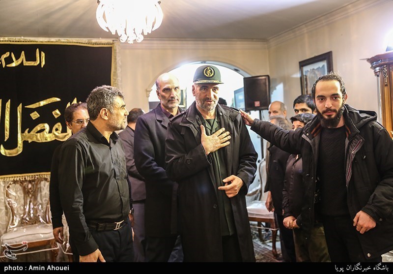 دیدار سردار علی فضلی با خانواده شهید حدادیان