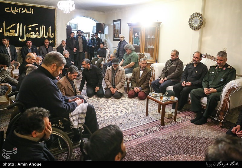 دیدار سردار علی فضلی با خانواده شهید حدادیان