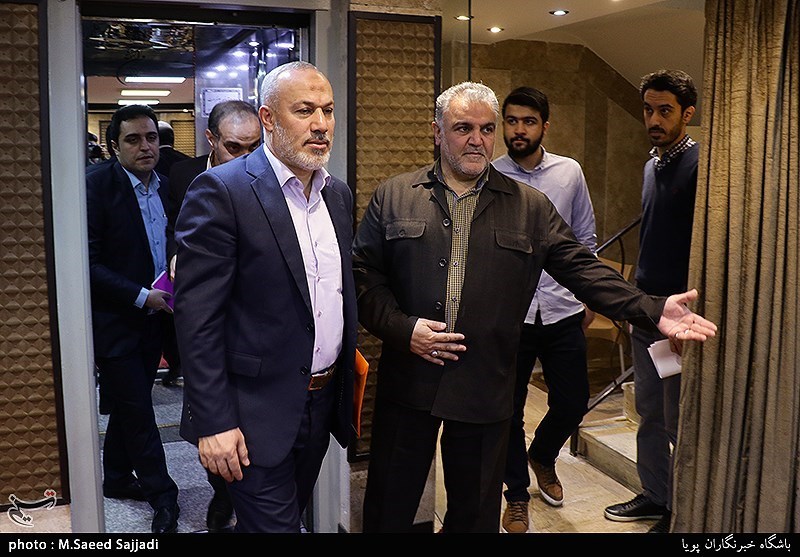 نشست خبری ناصر ابوشریف نماینده جنبش جهاد اسلامی فلسطین در ایران