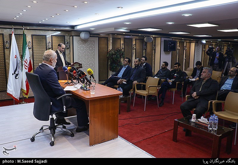 نشست خبری ناصر ابوشریف نماینده جنبش جهاد اسلامی فلسطین در ایران