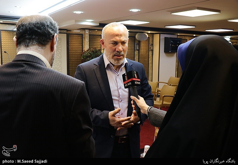 نشست خبری ناصر ابوشریف نماینده جنبش جهاد اسلامی فلسطین در ایران