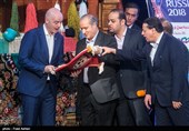 جانی اینفانتینو رئیس فیفا در جمع مدیران و پیشکسوتان فوتبال ایران 