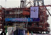 گزارش خبرنگار تسنیم: انجام عملیات بارگیری و انتقال اولین سکوی فاز 22 پارس جنوبی توسط قرارگاه خاتم‌الانبیا + عکس