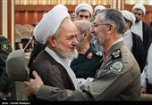 سردار محمد شیرازی رئیس دفتر نظامی فرمانده کل قوا و حجت‌الاسلام علی سعیدی نماینده سابق ولی‌فقیه در سپاه و رئیس دفتر عقیدتی سیاسی فرمانده کل قوا