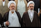 حجت‌الاسلام عبدالله حاج‌صادقی نماینده جدید و حجت‌الاسلام علی سعیدی نماینده سابق ولی‌فقیه در سپاه