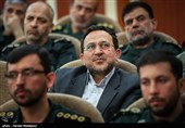 حمیدرضا مقدم‌فر مشاور رسانه‌ای فرمانده کل سپاه در مراسم تودیع و معارفه نماینده ولی‌فقیه در سپاه