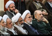 سردار حسین سلامی جانشین فرمانده کل سپاه در مراسم تودیع و معارفه نماینده ولی‌فقیه در سپاه