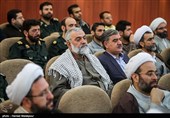 سردار محمدرضا نقدی معاون فرهنگی و اجتماعی سپاه در مراسم تودیع و معارفه نماینده ولی‌فقیه در سپاه