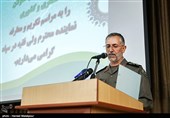 قرائت حکم مقام معظم رهبری برای حجت‌الاسلام عبدالله حاج‌صادقی نماینده جدید ولی‌فقیه در سپاه توسط سردار محمد شیرازی رئیس دفتر نظامی فرمانده کل قوا