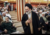 ورود حجت‌الاسلام سیدرضا تقوی به مراسم تودیع و معارفه نماینده ولی‌فقیه در سپاه