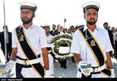 نثار تاج گل به آرامگاه محمدعلی جناح قائد اعظم پاکستان توسط محمدجواد ظریف وزیر امور خارجه - کراچی پاکستان