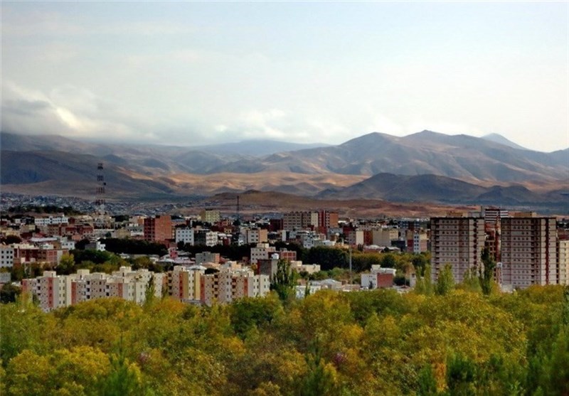 تصویری از باغ شهر ایران مراغه با آب و هوای معتدل