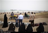 مسافران نوروزی در پیست موتور چهارچرخ - بابلسر