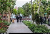  نمایی از آبنمای بوستان زیبا 