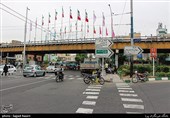 پل آهنگ در تقاطع بزرگراه شهید آیت الله سعیدی