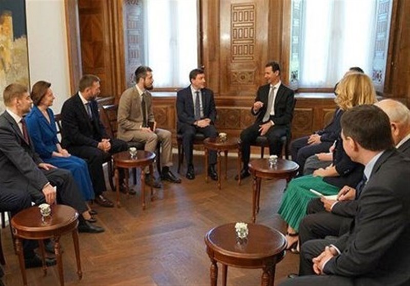 بشار اسد و گروه پارلمانی روسیه