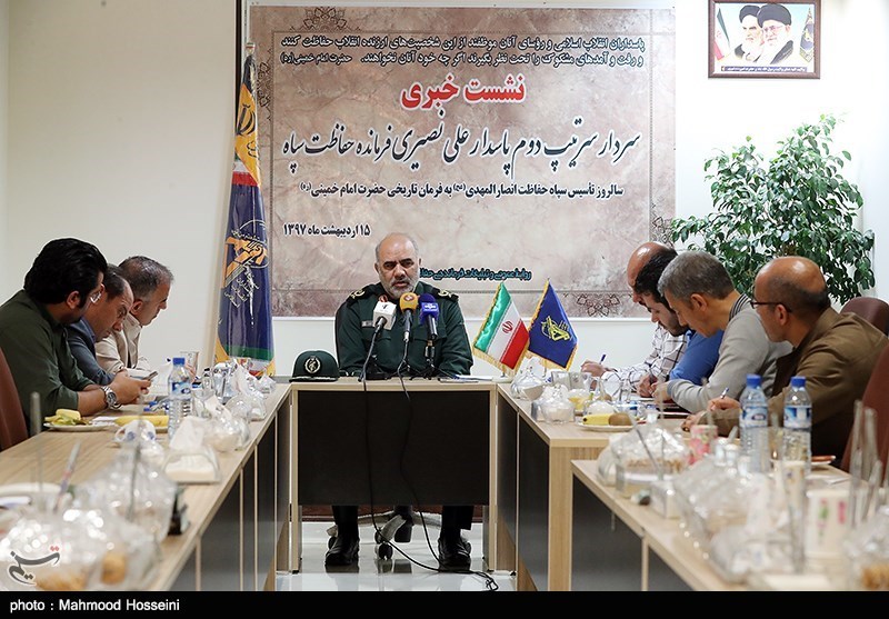 نشست خبری سردار علی نصیری فرمانده حفاظت سپاه
