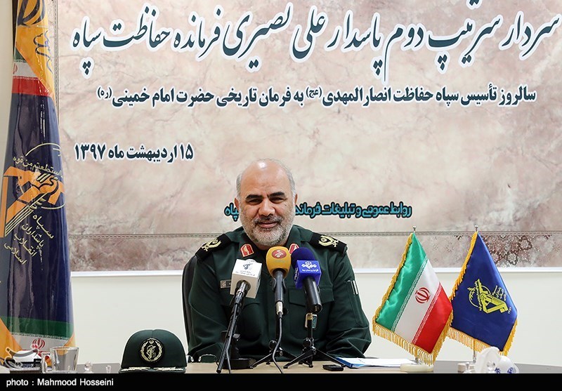 نشست خبری سردار علی نصیری فرمانده حفاظت سپاه