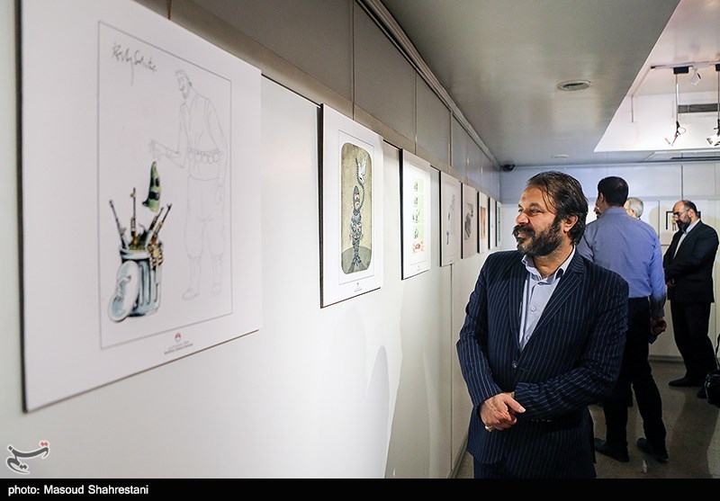 افتتاح نمایشگاه کاریکاتور و پوستر (پایان یک داعش)