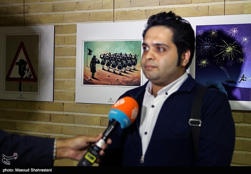 افتتاح نمایشگاه کاریکاتور و پوستر (پایان یک داعش)