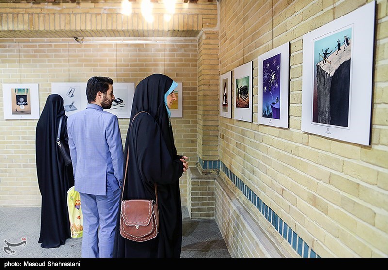 افتتاح نمایشگاه کاریکاتور و پوستر (پایان یک داعش)
