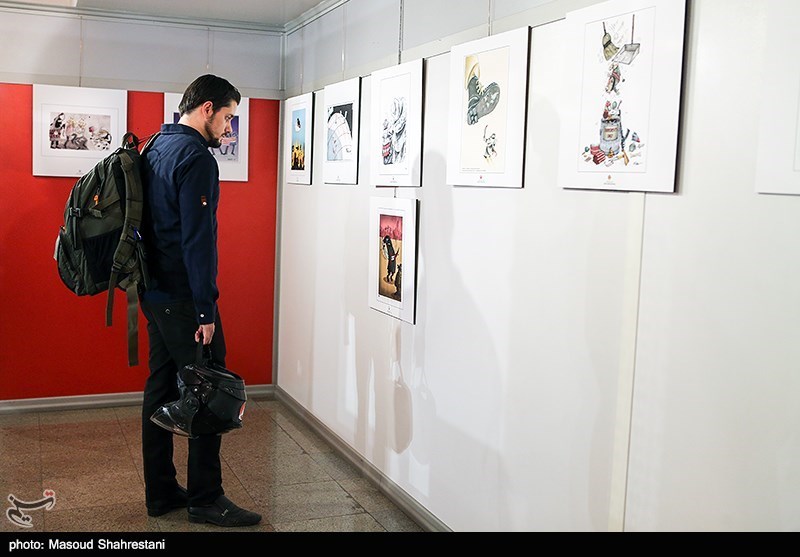 افتتاح نمایشگاه کاریکاتور و پوستر (پایان یک داعش)