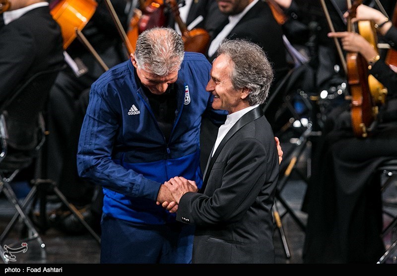 Iranian Officials See Off Members of Team Melli