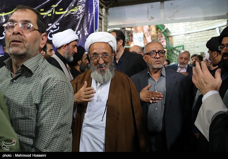 هادی غفاری در مراسم ترحیم مرحوم حجت الاسلام سیدمهدی طباطبایی