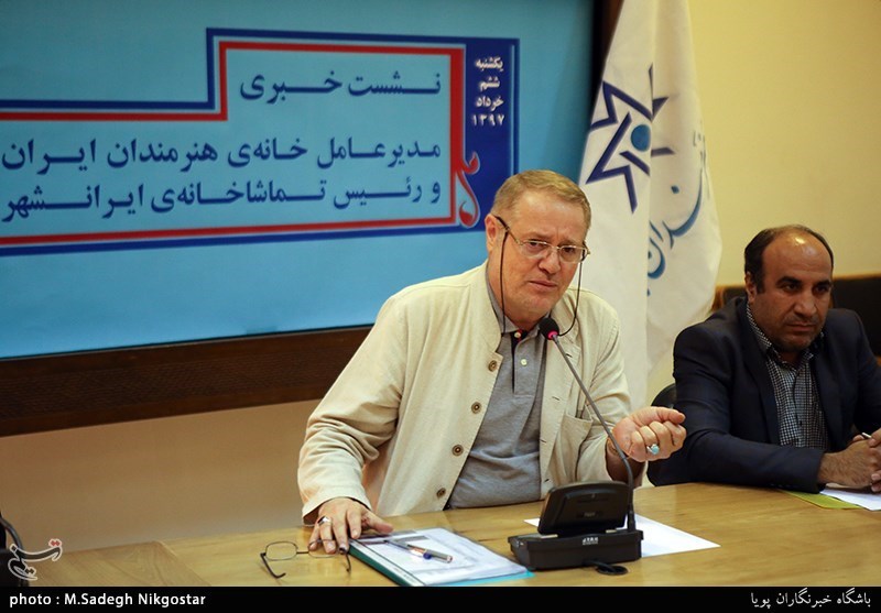 نشست خبری مجید رجبی معمار مدیر عامل خانه هنرمندان