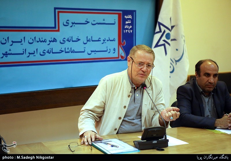 نشست خبری مجید رجبی معمار مدیر عامل خانه هنرمندان