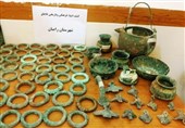 کشف 28 شیء عتیقه اصل و تقلبی در مراغه