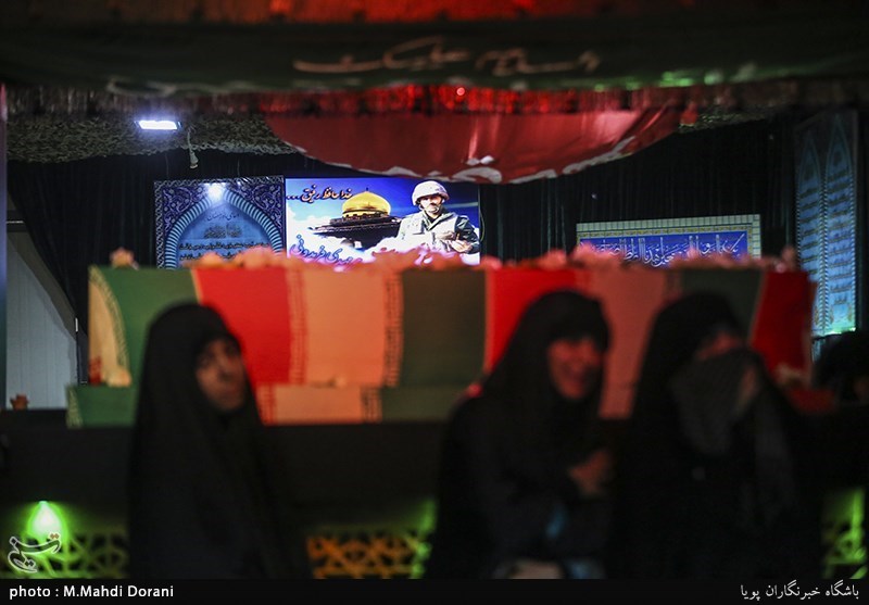 مراسم وداع با پیکر مطهر شهید محمدمهدی فریدونی