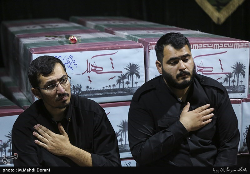 مراسم وداع با پیکر مطهر شهید محمدمهدی فریدونی