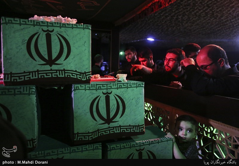 مراسم وداع با پیکر مطهر شهید محمدمهدی فریدونی