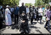آیت الله محمدعلی جاودان در راهپیمایی روز قدس تهران