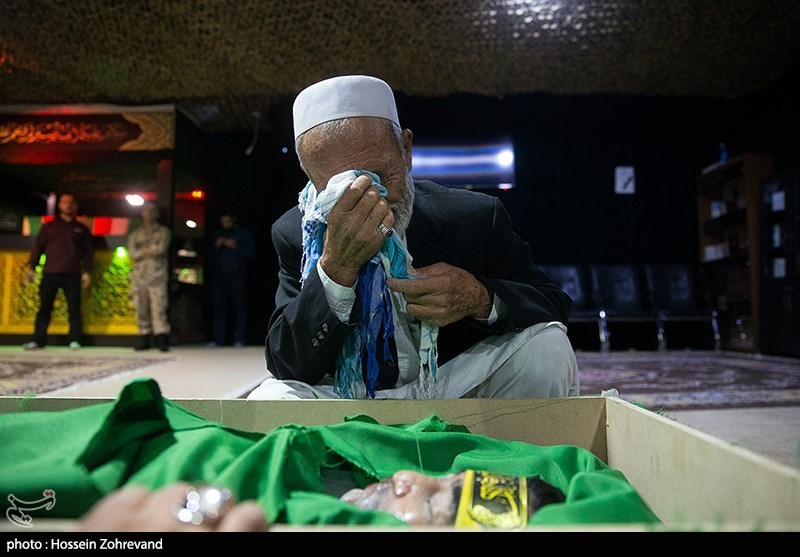 مراسم وداع با شهید مدافع حرم فاطمیون مصطفی یعقوبی