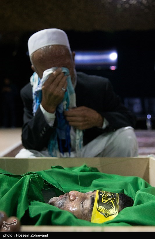 مراسم وداع با شهید مدافع حرم فاطمیون مصطفی یعقوبی