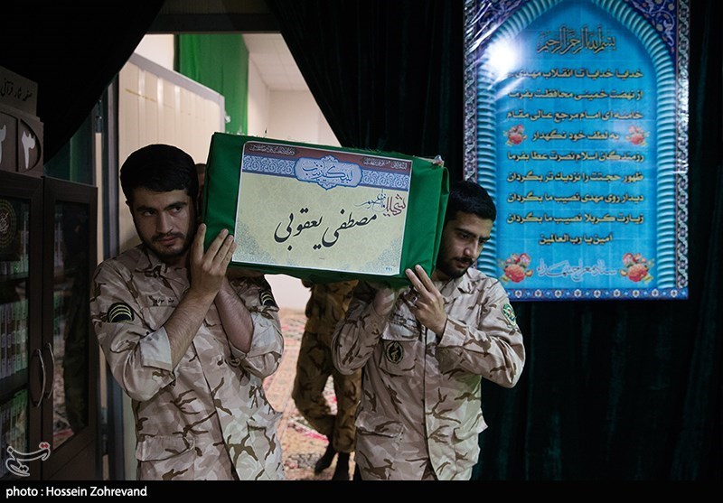 مراسم وداع با شهید مدافع حرم فاطمیون مصطفی یعقوبی