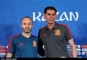 نشست خبری سرمربی و کاپیتان تیم ملی فوتبال اسپانیا پیش از دیدار با ایران