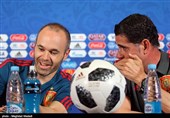 نشست خبری سرمربی و کاپیتان تیم ملی فوتبال اسپانیا پیش از دیدار با ایران