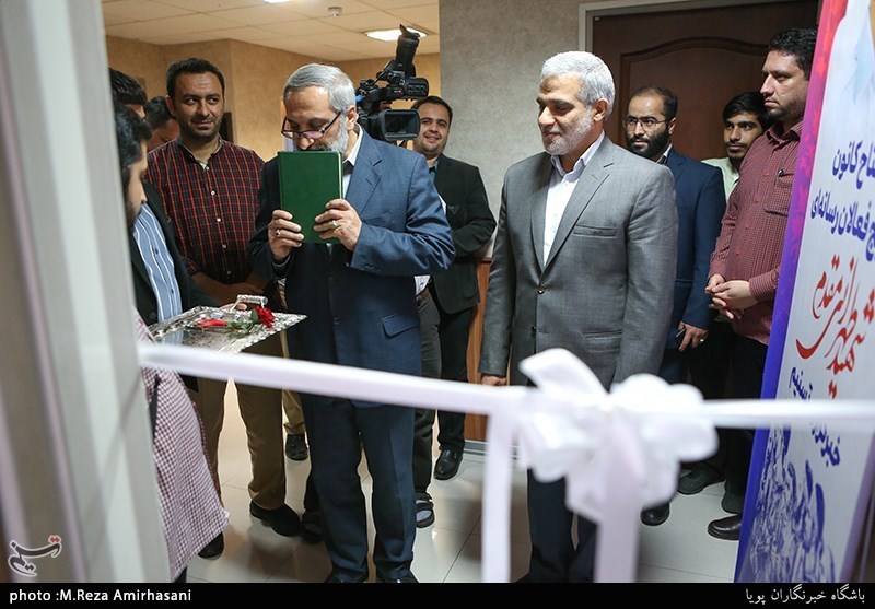 مراسم افتتاح پایگاه بسیج شهید حسن طهرانی مقدم خبرگزاری تسنیم توسط سردار محمدرضا یزدی فرمانده سپاه محمدرسول‌ الله (ص) تهران بزرگ