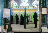 زائران امامزاده زبیده خاتون  دختر9ساله امام جواد