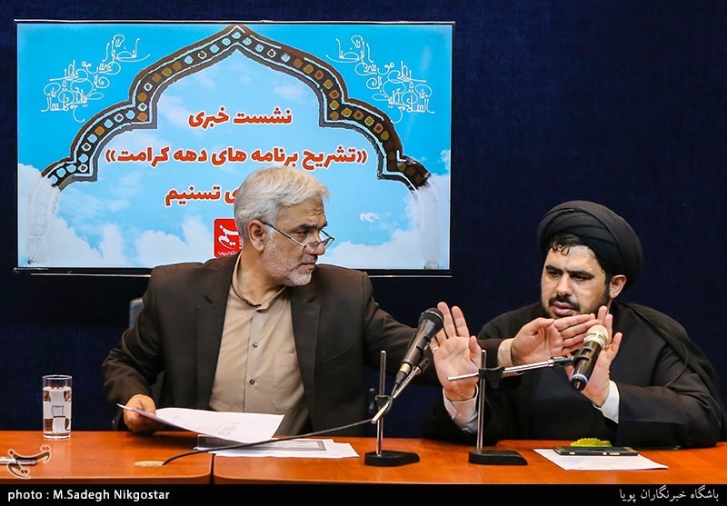 حجت الاسلام سید محمدکاظم موسوی متقی، مدیرکل فرهنگی سازمان اوقاف و امور خیریه در نشست خبری برنامه های دهه کرامت نشست خبری برنامه های دهه کرامت