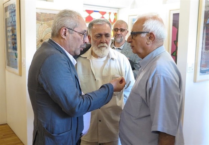 مراسم افتتاح نمایشگاه «فصل سفر» در موزه گرافیک ایران / مصطفی اسداللهی- بهرام کلهرنیا- ابراهیم حقیقی