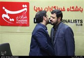 محمدمهدی دانی رییس باشگاه خبرنگاران پویا و علی اکبر رائفی پور مدیر موسسه مصاف و پژوهشگر مسائل فرهنگی 